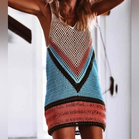 Unbranded Dresses & Skirts - Crochet string vest dress